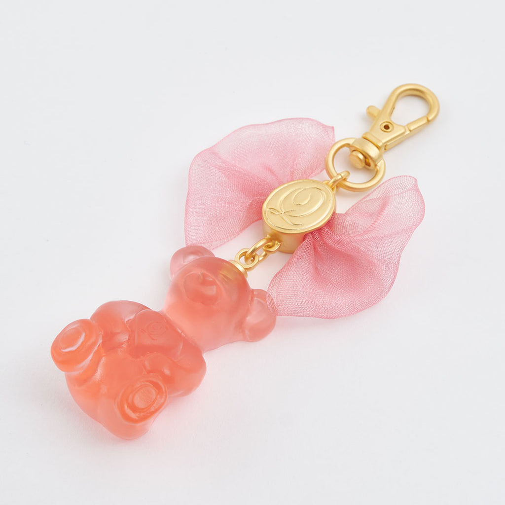 Teddy Bear Gummy Bag Charm (Strawberry)【Japan Jewelry】