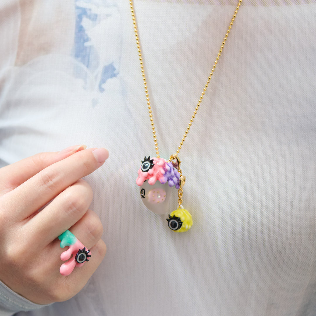 Sunny Yellow Melty Monster Charm【Japan Jewelry】