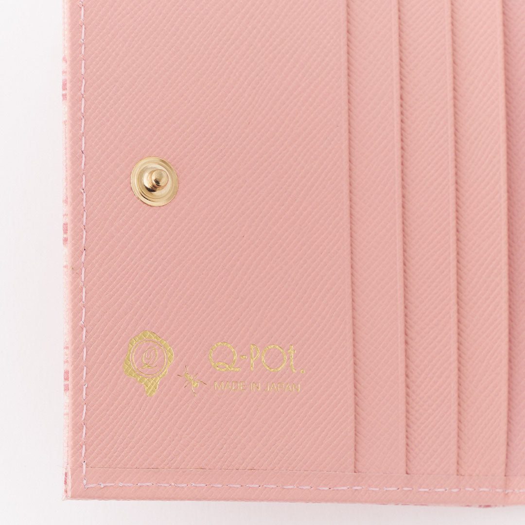 Strawberry Chocolate Leather Flap Short Wallet【Japan Jewelry】