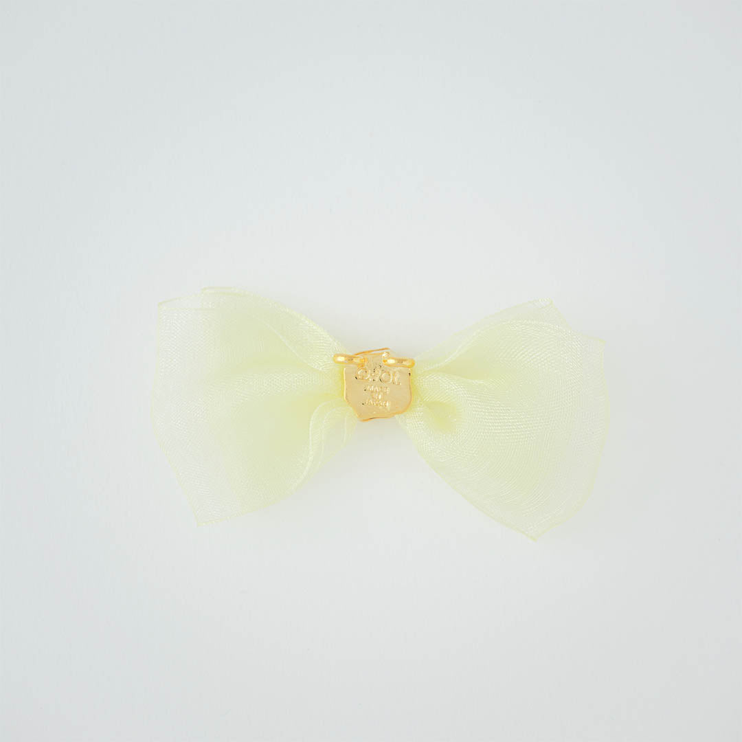 Organdy Ribbon Charm (Light Yellow)【Japan Jewelry】