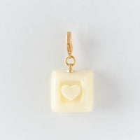 Initial Chocolate Charm (SS)【Japan Jewelry】