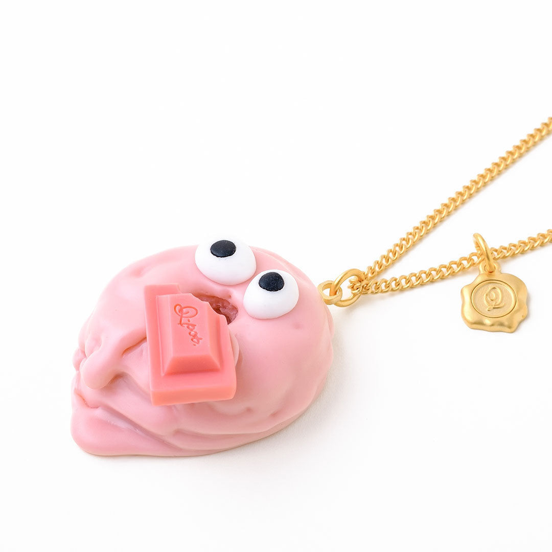 Strawberry Melty Monster Doughnut Necklace【Japan Jewelry】