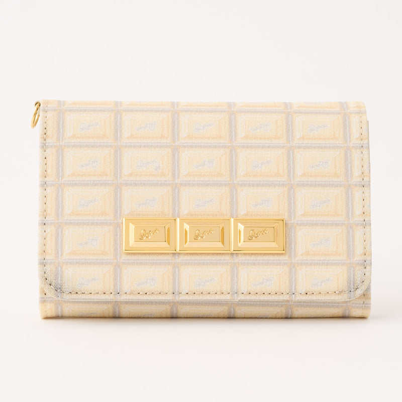 White Chocolate Leather Short Wallet【Japan Jewelry】