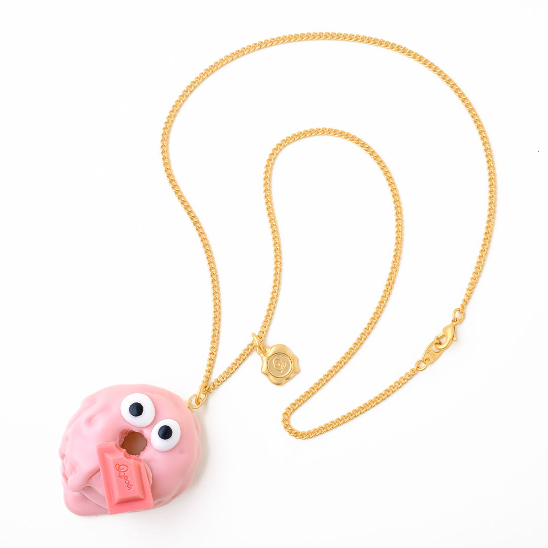 Strawberry Melty Monster Doughnut Necklace【Japan Jewelry】