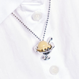Hojicha Tea Ice Cream Charm【Japan Jewelry】