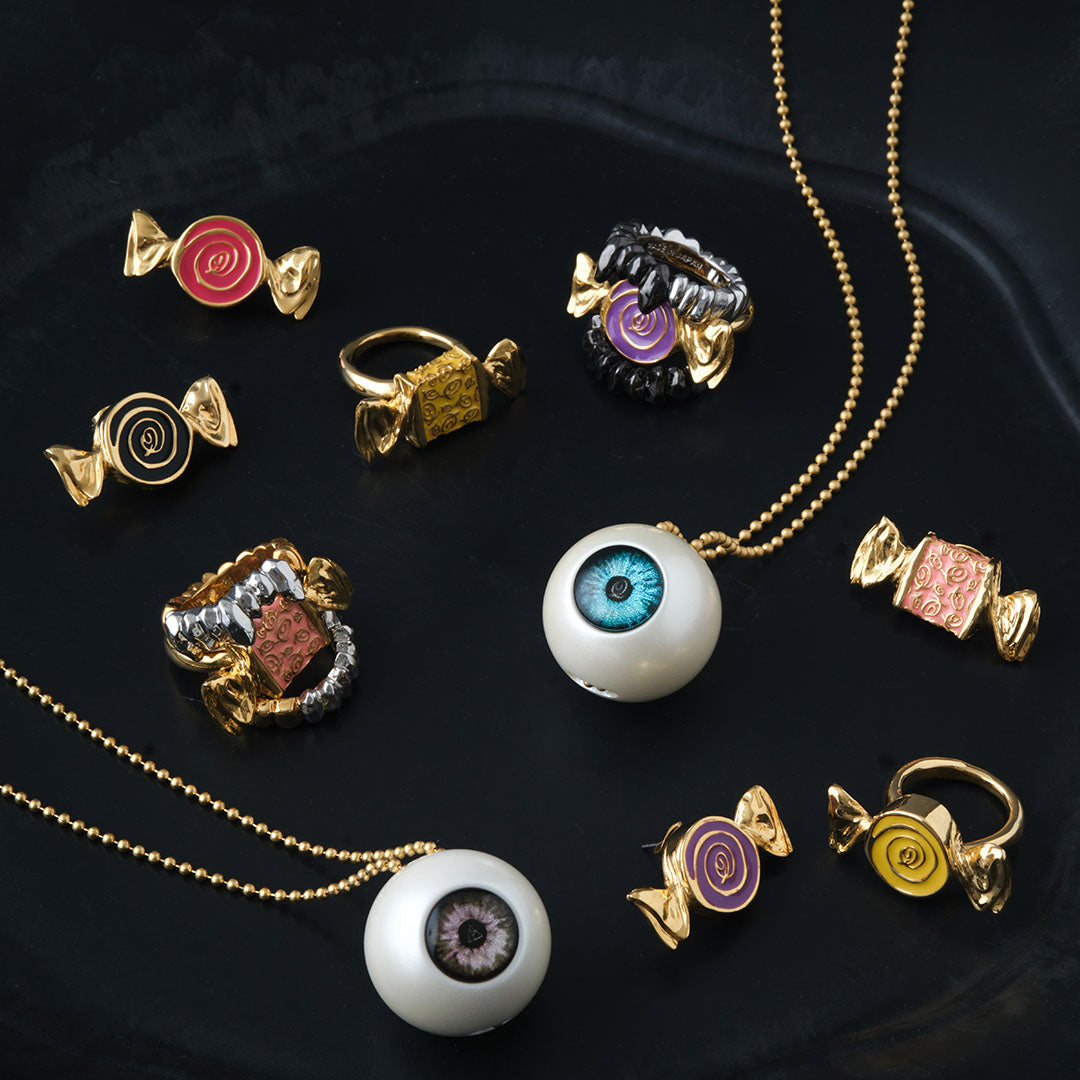 【Poppy Collaboration】Pink Eye Ball Necklace