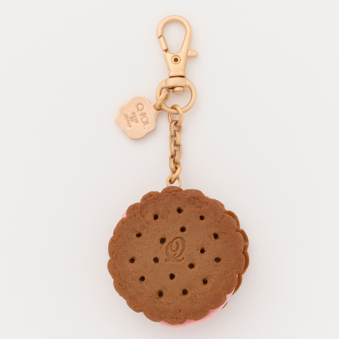 Strawberry Milk Jam Cocoa Cookie Bag Charm【Japan Jewelry】