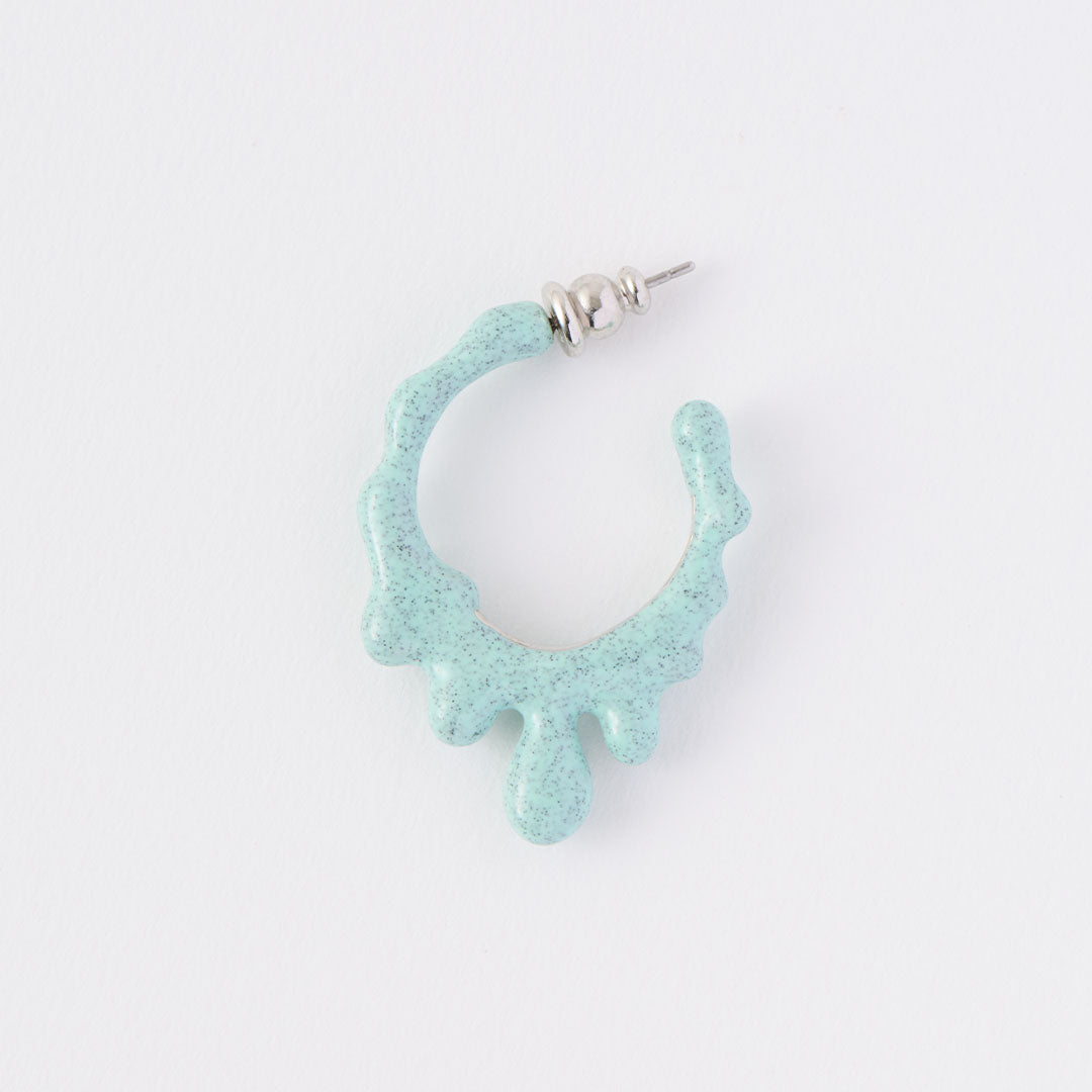 Melty Melt Hoop Pierced Earring (Mint Chocolate / 1 Piece)【Japan Jewelry】