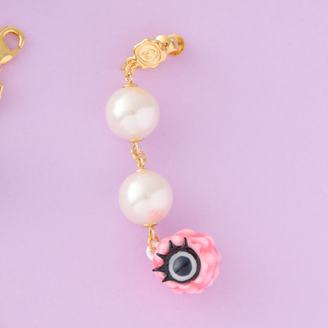 Sweet Pink Melty Monster Clip-On Earring (1 PIece)【Japan Jewelry】