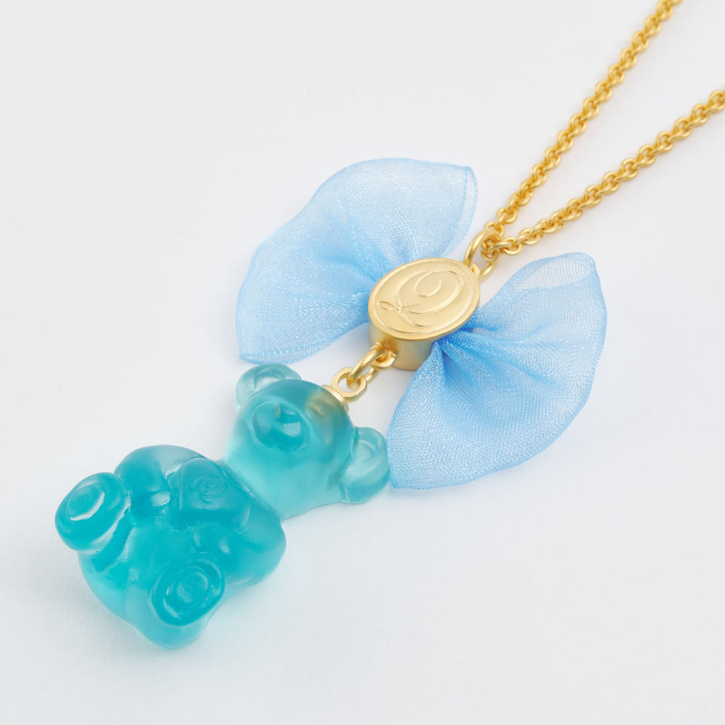 Teddy Bear Gummy Necklace (Soda)【Japan Jewelry】
