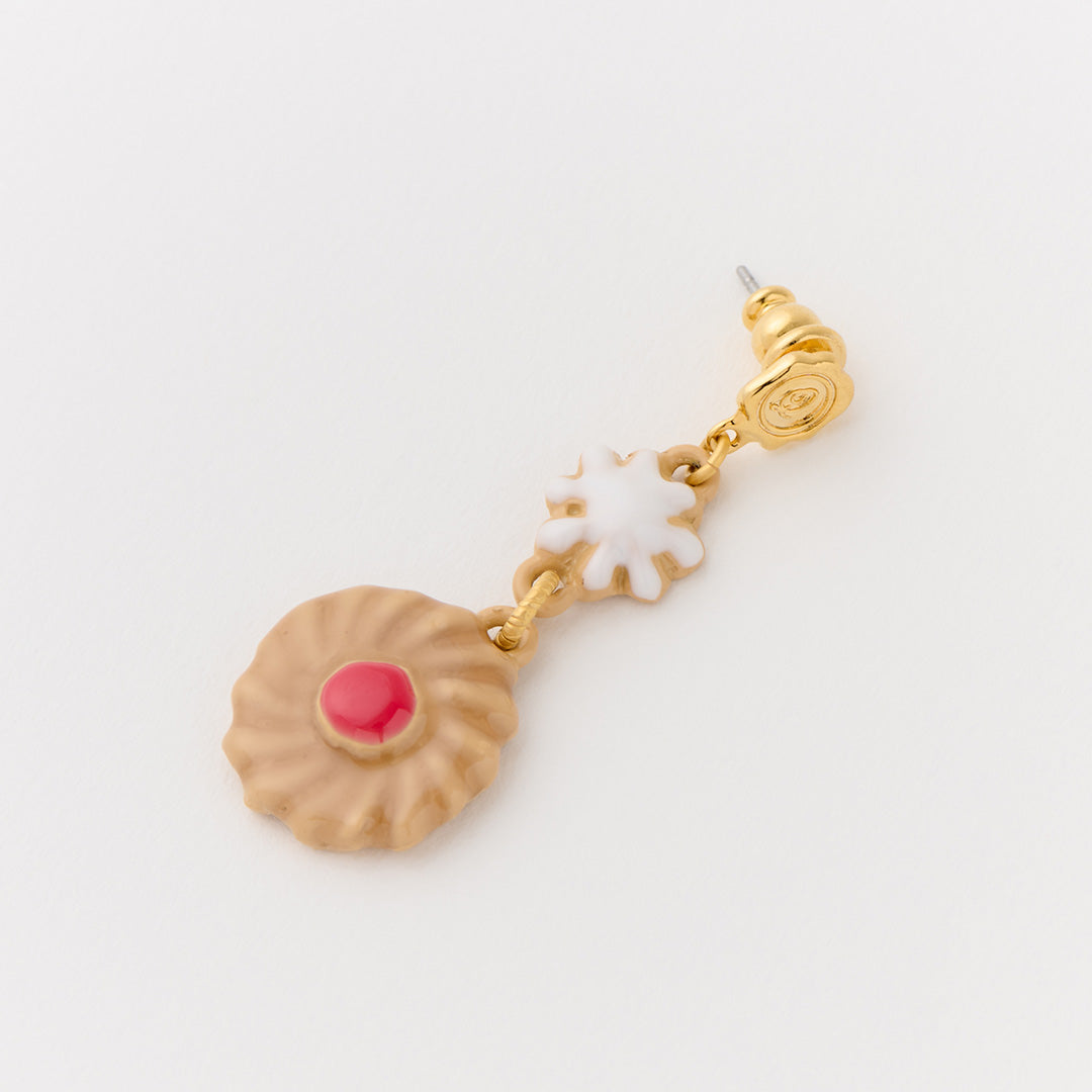 Strawberry Jam Cookie Pierced Earring (1 Piece)【Japan Jewelry】
