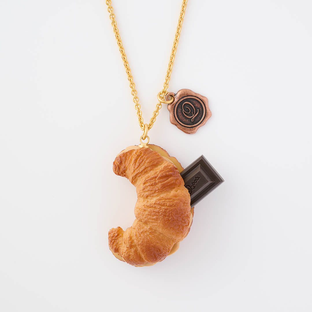 Chocolate Croissant Sweet Sandwich Necklace【Japan Jewelry