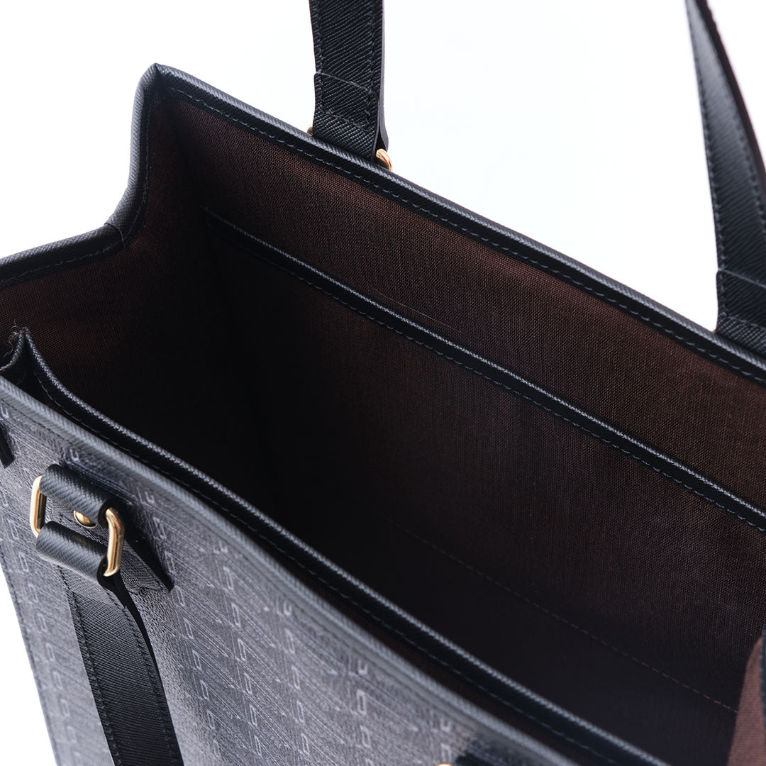 Black Chocolate Square Tote Bag【Japan Jewelry】