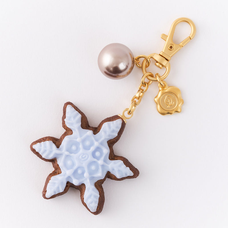 Snowflake Sugar Cookie Bag Charm (Light Blue)【Japan Jewelry】