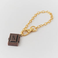 Chocolate Tablet Locket Multiway Chain (Brown)【Japan Jewelry】