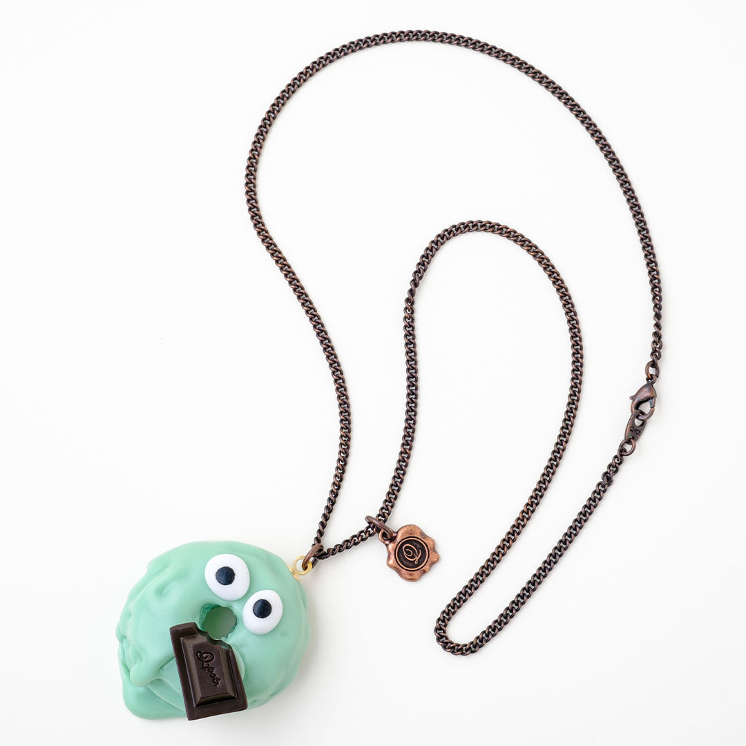 Mint Chocolate Melty Monster Doughnut Necklace【Japan Jewelry】