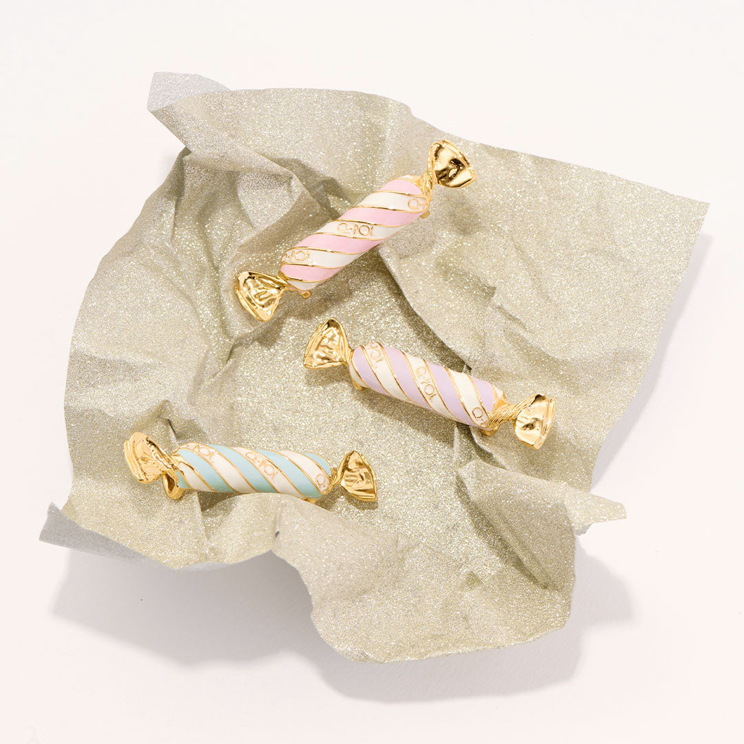 Stripe Candy Shoe Decoration Accessory【Japan Jewelry】
