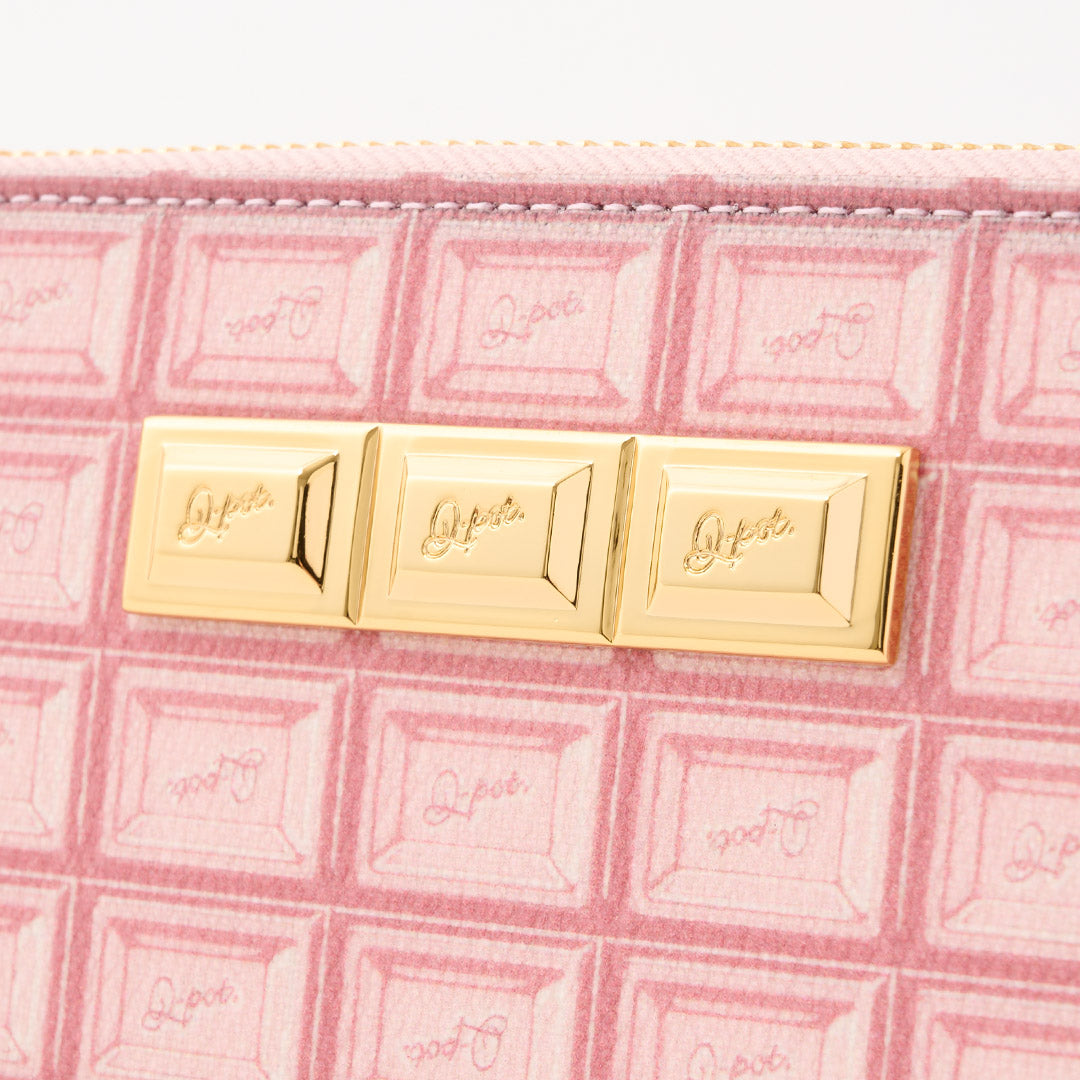 Strawberry Chocolate Zip Around Leather Long Wallet【Japan Jewelry】