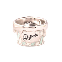 Ice Cream Cup Charm (Mint Green Stripe)【Japan Jewelry】