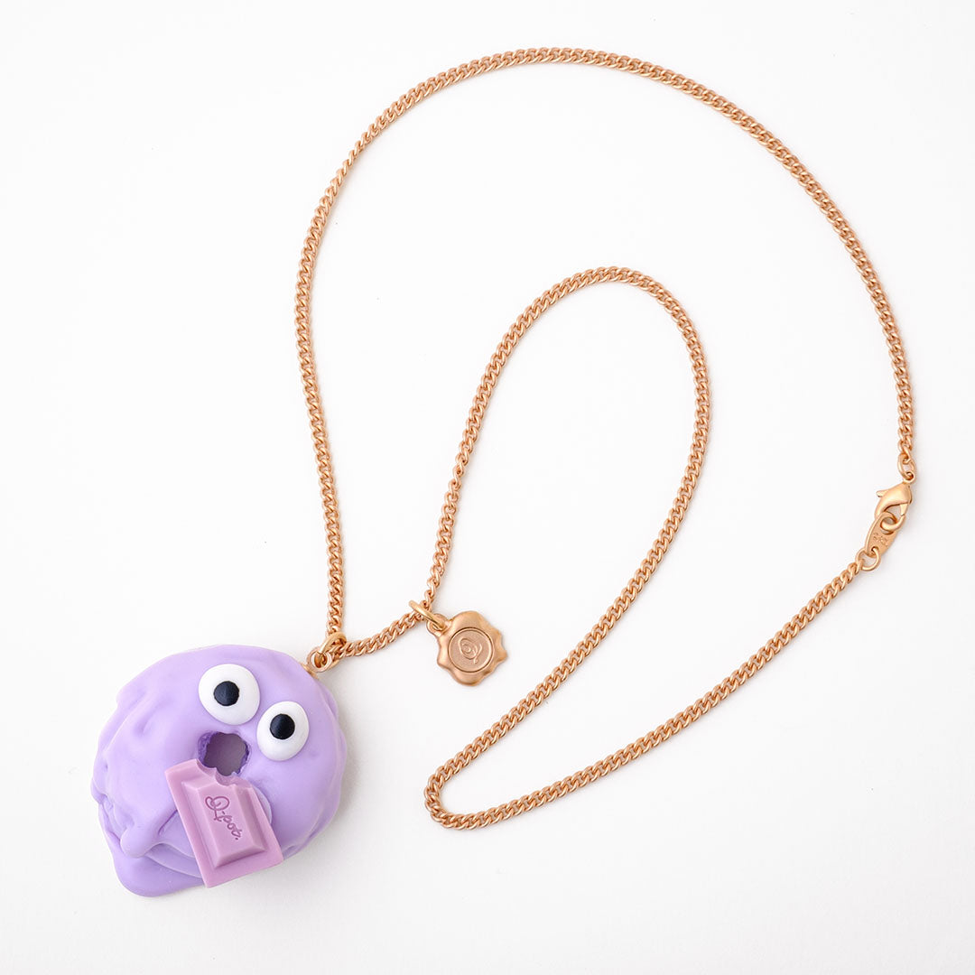 Blueberry Melty Monster Doughnut Necklace【Japan Jewelry】