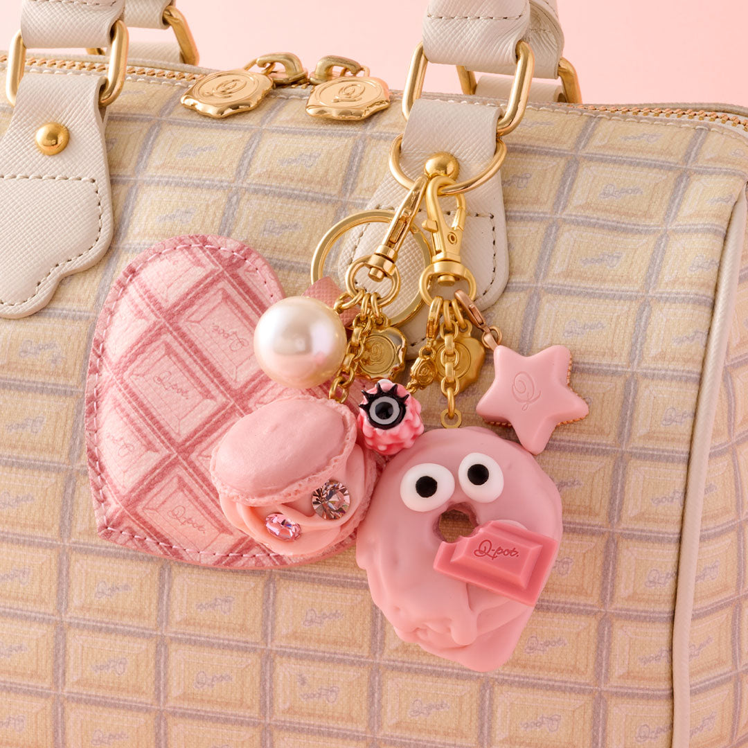 Strawberry Chocolate Heart Key Ring【Japan Jewelry】