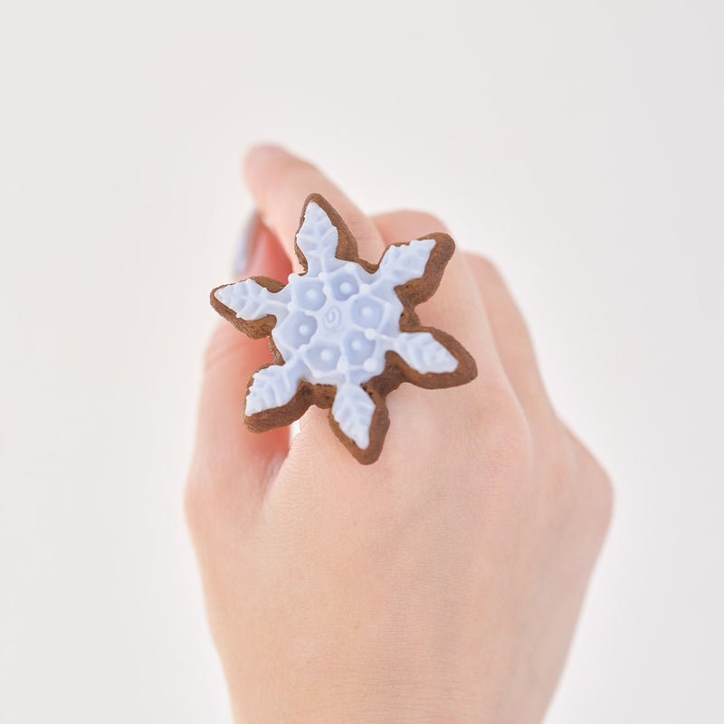 Snowflake Sugar Cookie Ring (Light Blue)【Japan Jewelry】