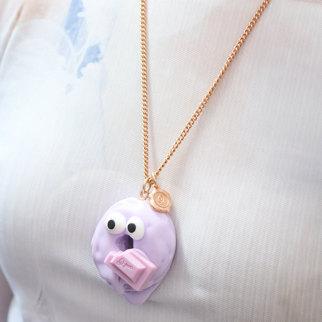 Blueberry Melty Monster Doughnut Necklace【Japan Jewelry】