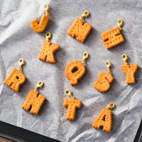 Initial Plain Cookie Charm【Japan Jewelry】