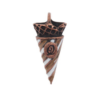 Waffle Roll Cone Charm (Brown)【Japan Jewelry】