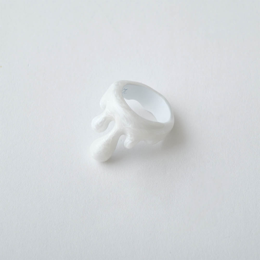 Melt Ring (White Marble)【Japan Jewelry】 – Japan Jewelry Brand Q-pot ...