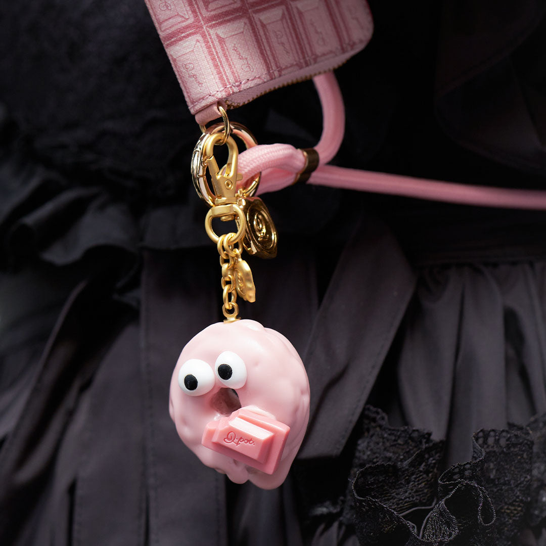 Strawberry Melty Monster Doughnut Bag Charm【Japan Jewelry】