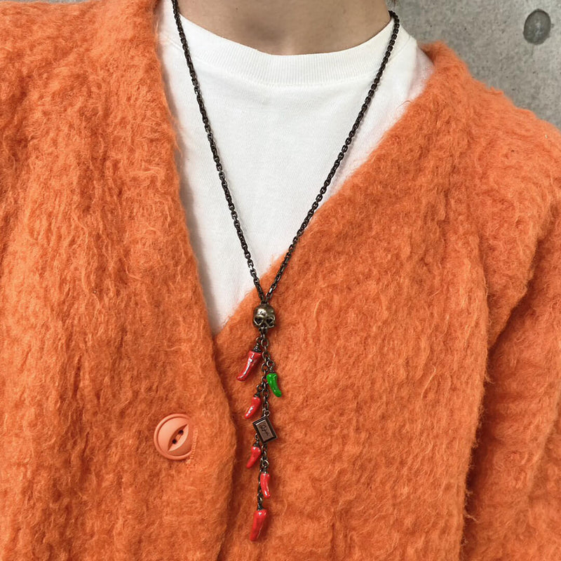 Chili Chocolate Rosary Necklace【Japan Jewelry】