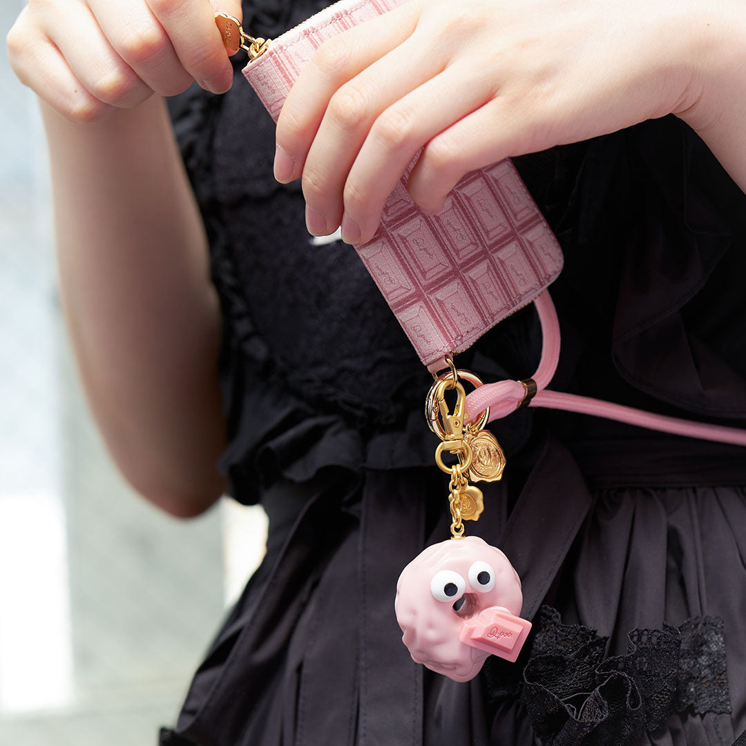 Strawberry Melty Monster Doughnut Bag Charm【Japan Jewelry】