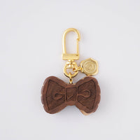 Ribbon Biscuit Keychain (Brown)【Japan Jewelry】