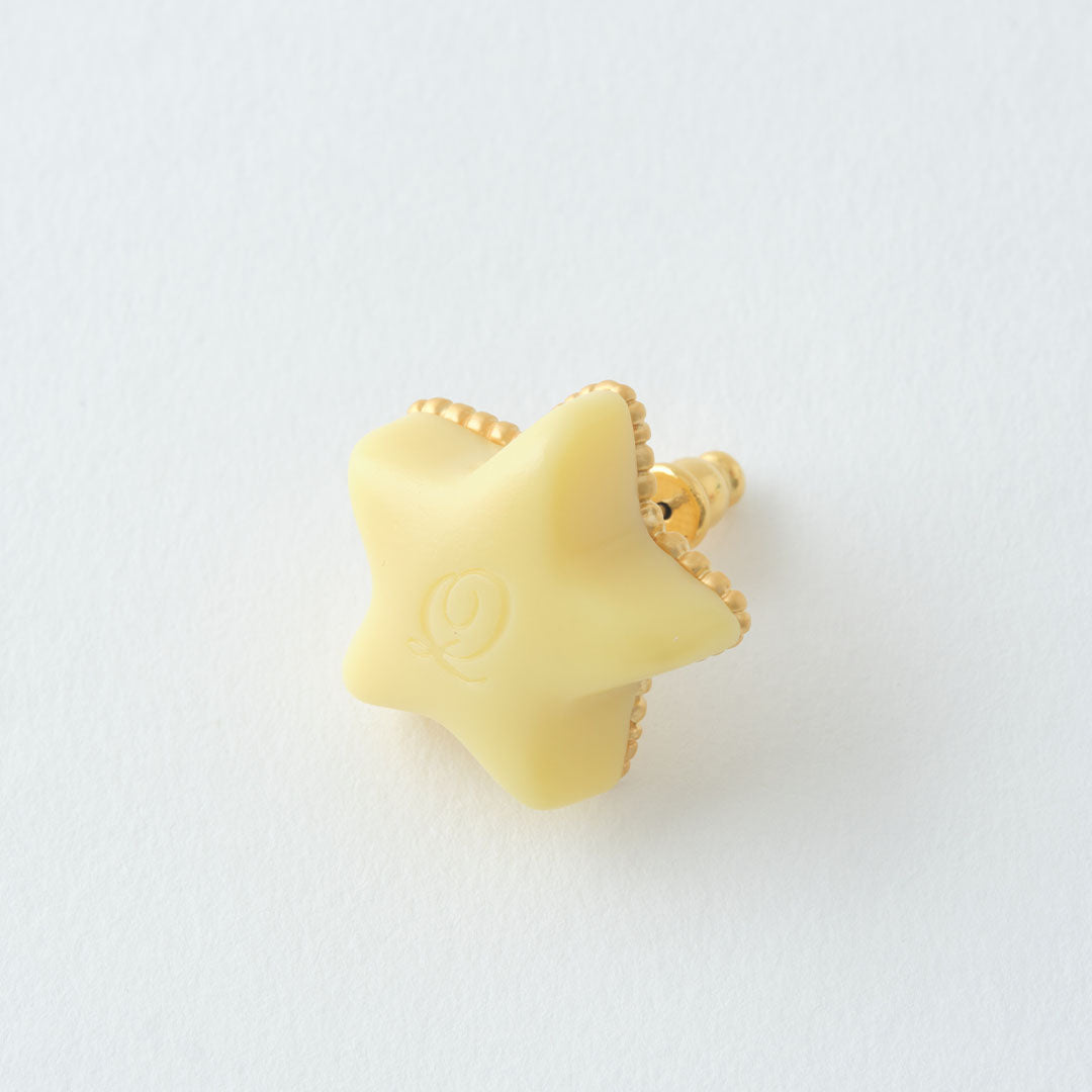 Étoile Chocolat Pierced Earring (Light Yellow / 1 Piece)【Japan Jewelry】