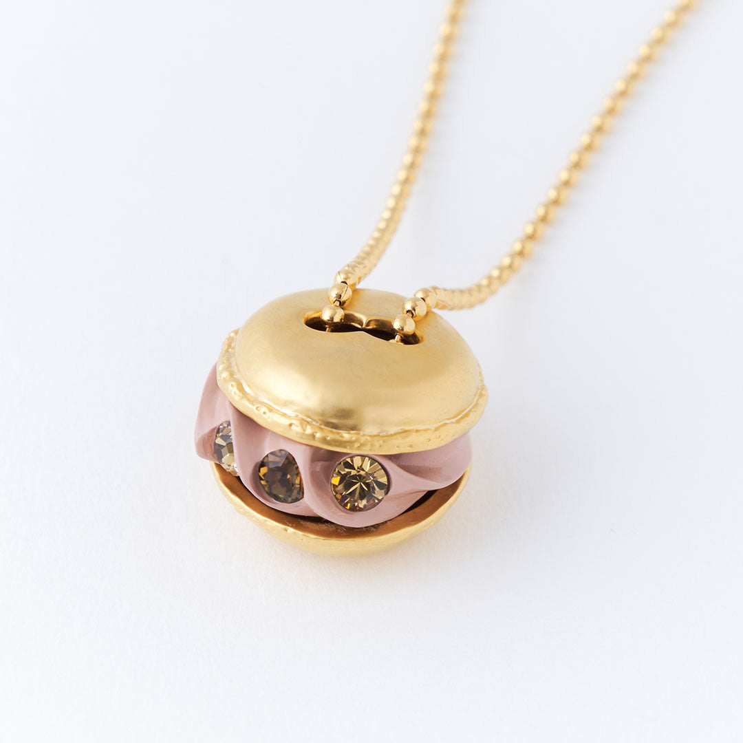 Nickel Free Tooth Ball Chain Necklace (Yellow Gold)【Japan Jewelry】