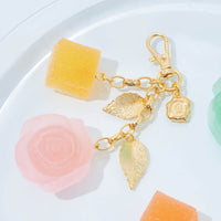 Strawberry Rose Pate de Fruit Bag Charm【Japan Jewelry】