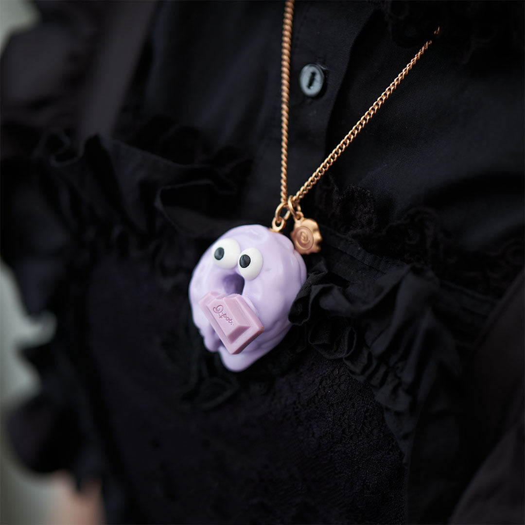 Blueberry Melty Monster Doughnut Necklace【Japan Jewelry】