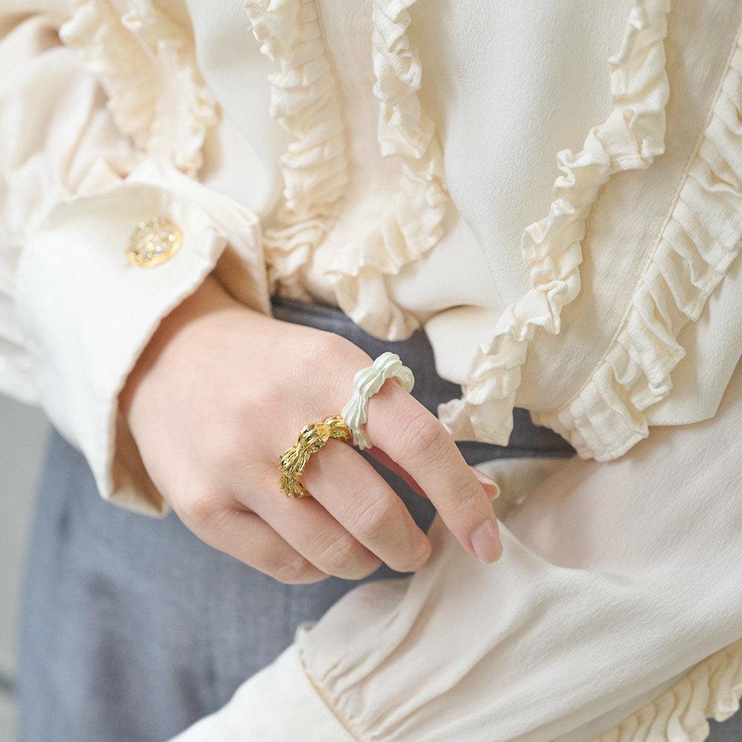 Golden Sweet Creamy Cream Ring【Japan Jewelry】 – Japan Jewelry