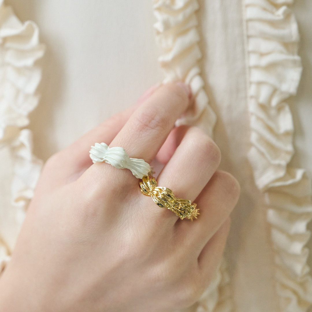 Golden Sweet Creamy Cream Ring【Japan Jewelry】 – Japan Jewelry
