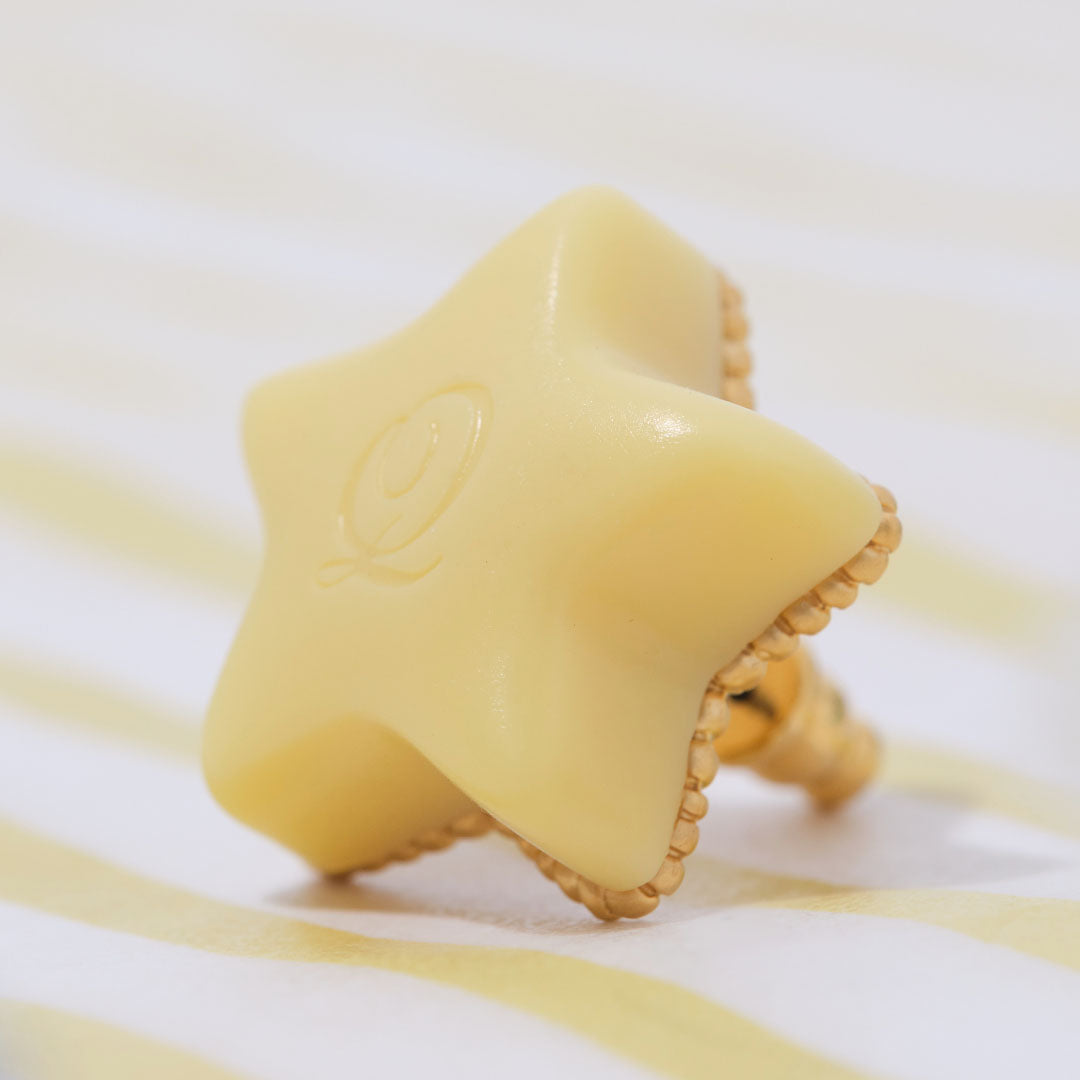 Étoile Chocolat Pierced Earring (Light Yellow / 1 Piece)【Japan Jewelry】