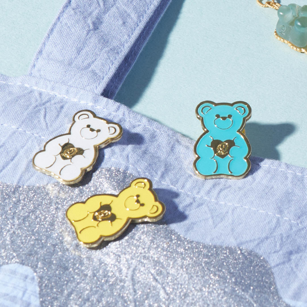 Teddy Bear Gummy Pin Badge【Japan Jewelry】 – Japan Jewelry Brand