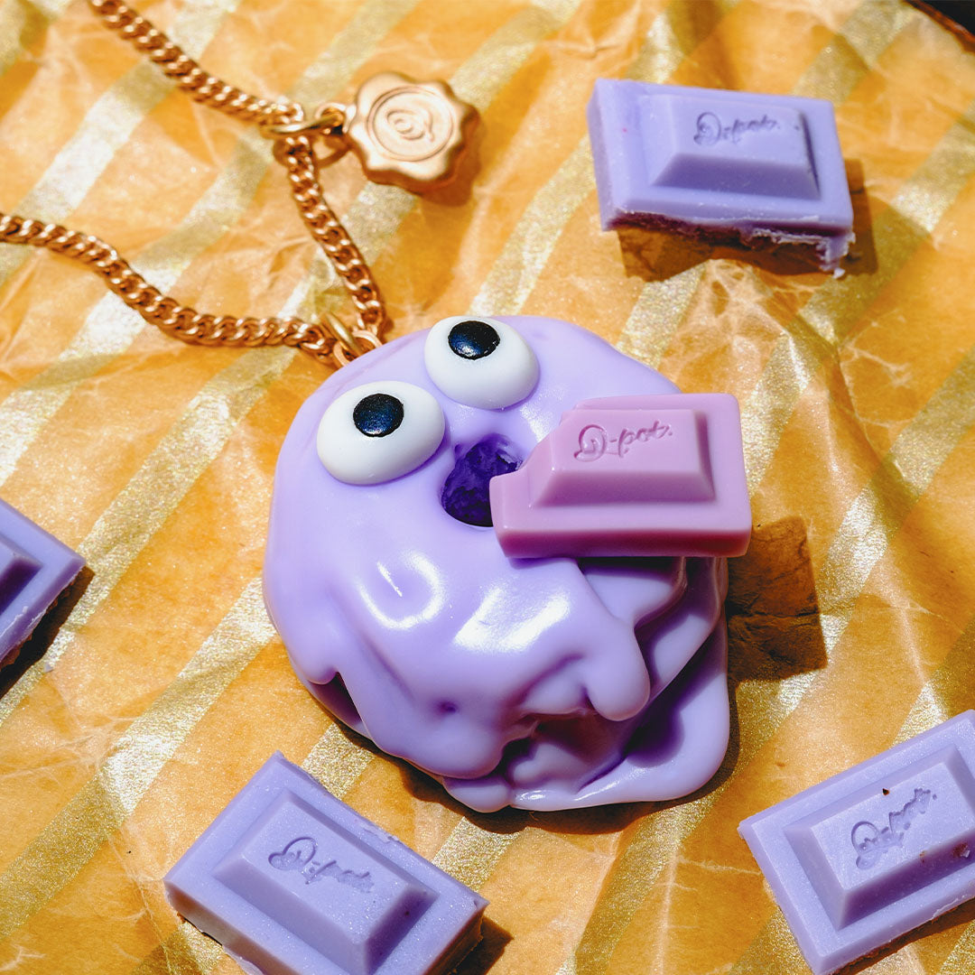 Blueberry Melty Monster Doughnut Necklace【Japan Jewelry】