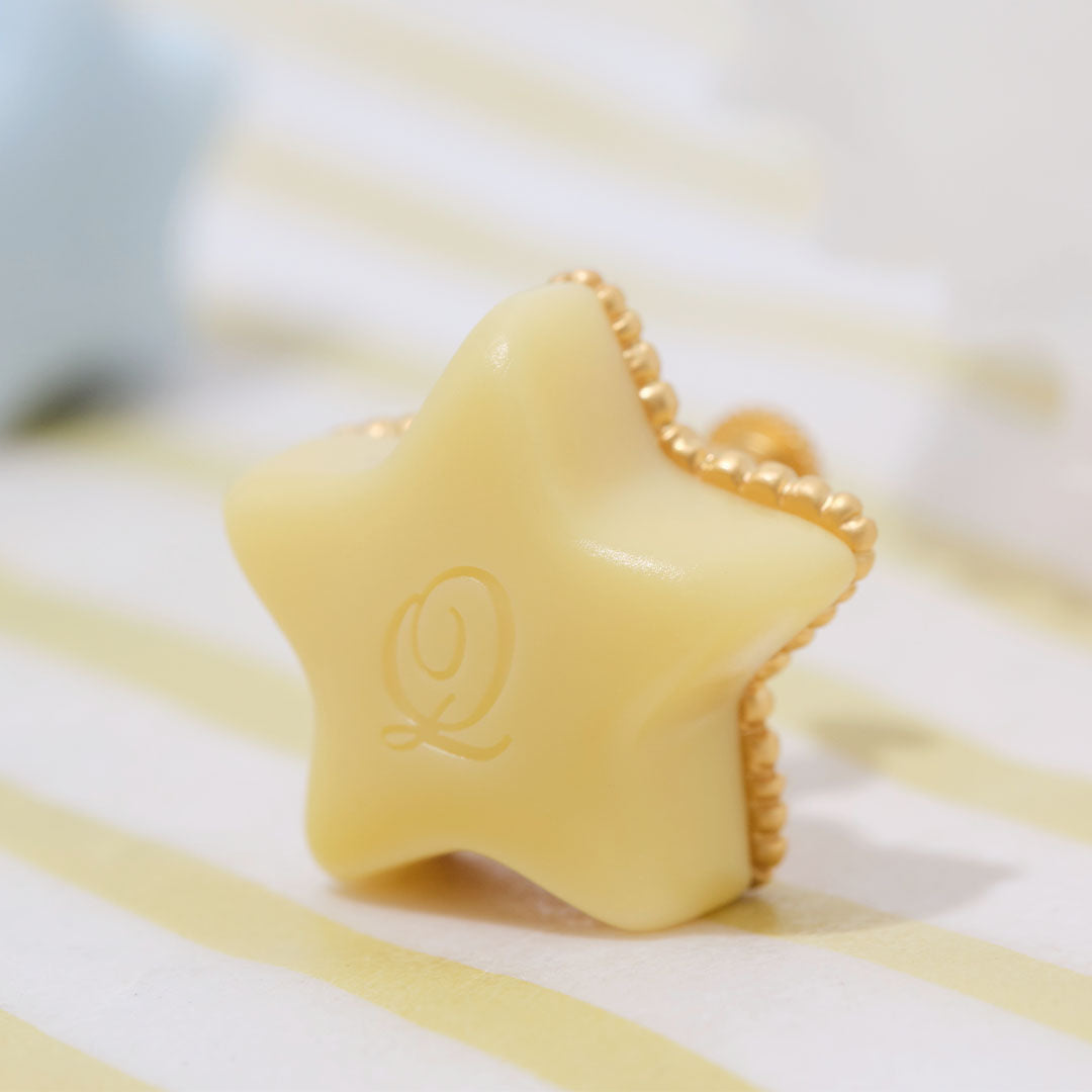 Étoile Chocolat Clip-On Earring (Light Yellow / 1 Piece)【Japan Jewelry】