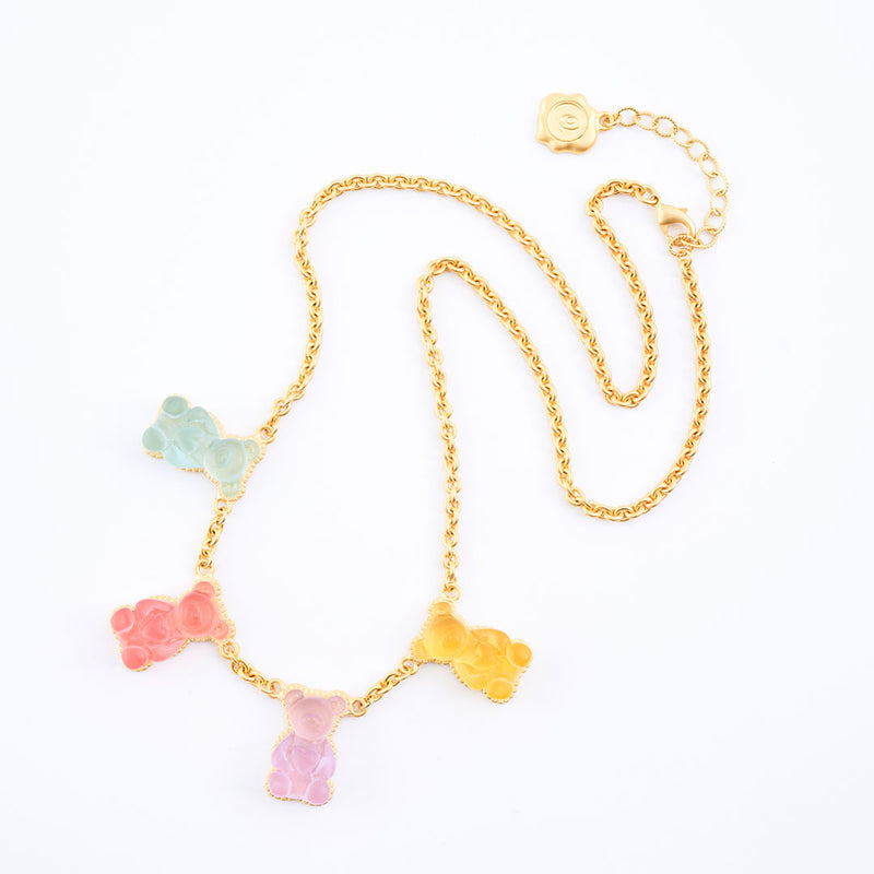 Teddy Bear Hard Gummy Necklace【Japan Jewelry】