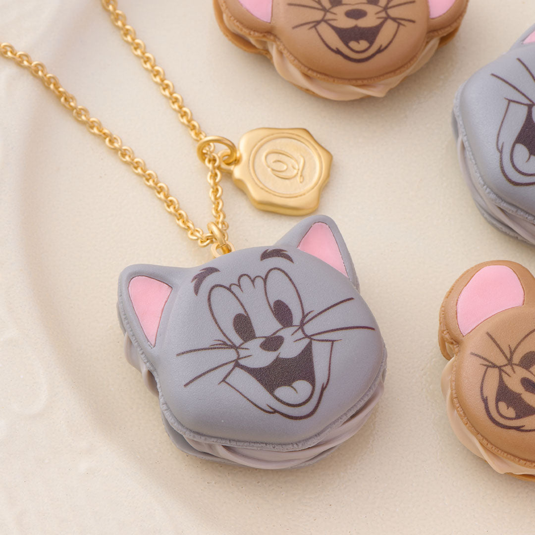 TOM and JERRY Collaboration】TOM/Macaron Necklace【Japan Jewelry