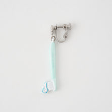 【Special Package】Toothbrush Clip-On Earring (Peppermint / 1 Piece)【Japan Jewelry】