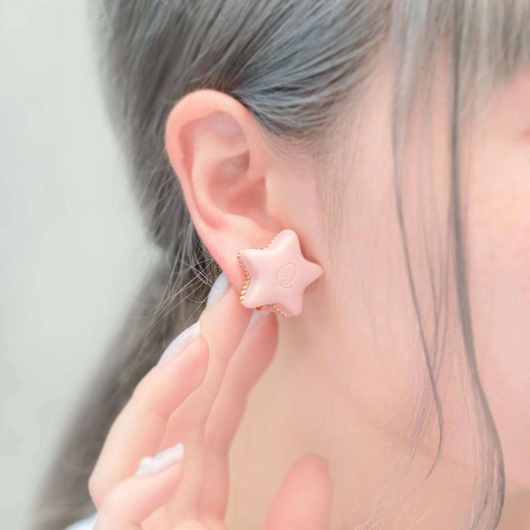 Étoile Chocolat Clip-On Earring (Light Pink / 1 Piece)【Japan Jewelry】