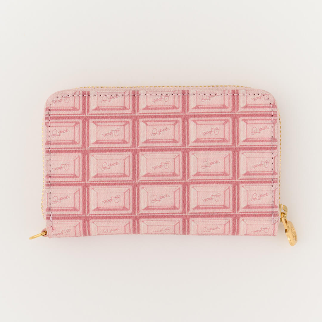 Strawberry Chocolate Compact Zip Around Wallet【Japan Jewelry】