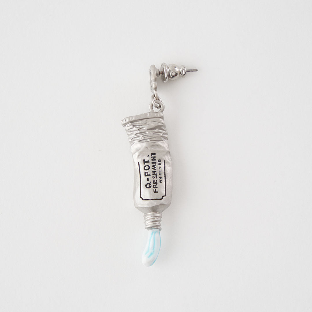【Special Package】Toothpaste Pierced Earring (Peppermint / 1 Piece)【Japan Jewelry】